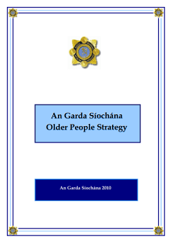 An Garda S&iacute;och&aacute;na Older People Strategy