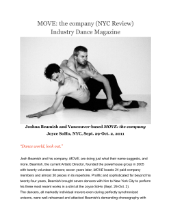 MOVE: the company (NYC Review) Industry Dance Magazine