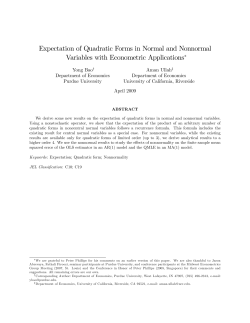 Expectation of Quadratic Forms in Normal and
