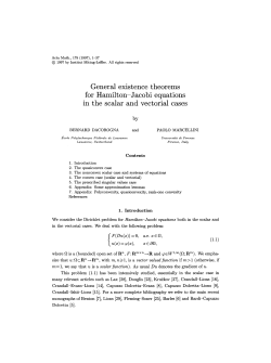 General existence theorems for Hamilton-Jacobi