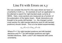 Line Fit with Errors on x,y