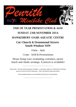 AGM Presentation Day 2014