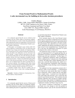 From Formal Proofs to Mathematical Proofs: A safe