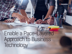 Pace Layered Application Strategy