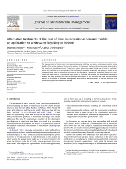 Alternative treatments of the cost of time in recreational demand