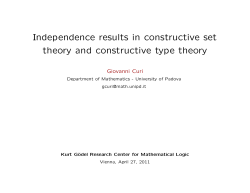 Independence results in constructive set theory and