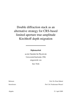 Double diffraction stack as an alternative strategy for CRS