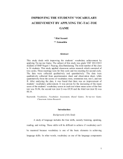 improving the students` vocabulary achievement by applying tic
