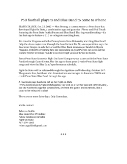 PSU football players and Blue Band to come to iPhone STATE