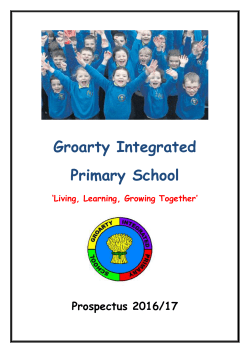 Prospectus 2016 -17 - Groarty Integrated Primary School