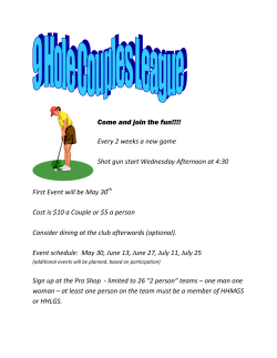 Come and join the fun!!!! Every 2 weeks a new game Shot gun start