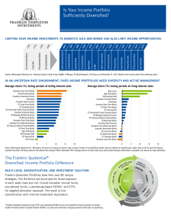 Is Your Income Portfolio Sufficiently Diversified?