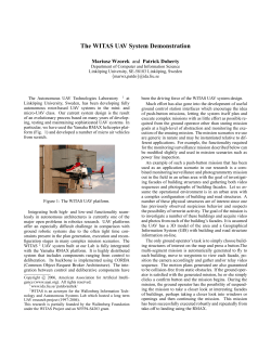 The WITAS UAV System Demonstration