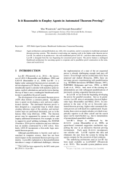 Is it Reasonable to Employ Agents in Automated Theorem Proving?