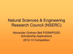 NSERC - University of Guelph