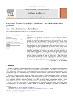 Concurrent forward bounding for distributed constraint optimization