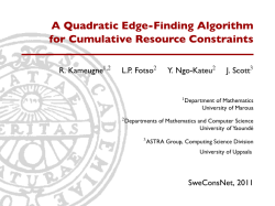 A Quadratic Edge-Finding Algorithm for Cumulative Resource