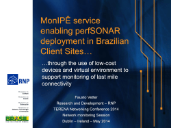MonIP&Ecirc; Service - TNC2014