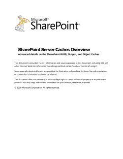 Advanced details on the SharePoint BLOB, Output, and
