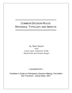 Common Decision Rules