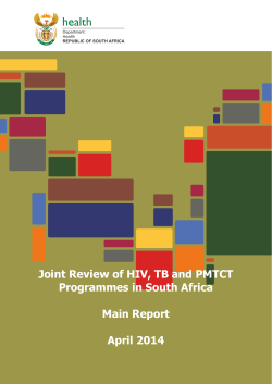 Final Report of Joint HIV-TB-PMTCT Review