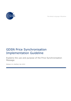 Price Synchronisation Implementation Guide