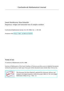 Sequences, wedges and associated sets of complex numbers