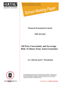 Oil Price Uncertainty and Sovereign Risk: Evidence from