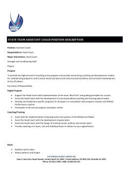 Assistant Coach - Melbourne Rebels