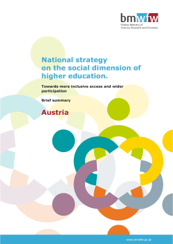 National strategy on the social dimension of higher education.