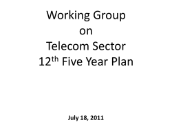 The Indian Telecom Industry - Telecom Equipment Manufacturers