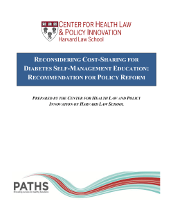reconsidering cost-sharing for diabetes self