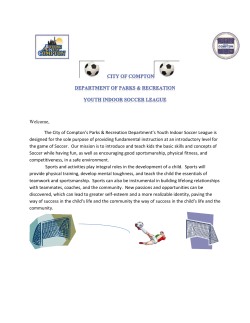 City of Compton Department of Parks and Recreation Youth Indoor