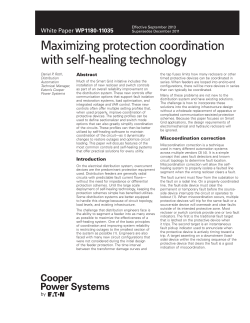 Maximizing protection coordination with self-healing