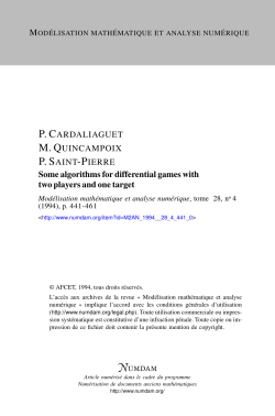 Some algorithms for differential games with two players