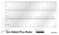 Six-Sided Pica Ruler