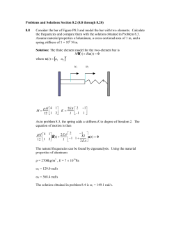 Problems and Solutions Section 8.2 (8.8 through 8.20) 8.8 Consider