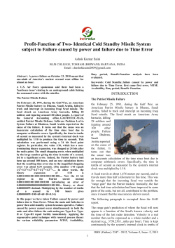 Profit-Function of Two- Identical Cold Standby Missile