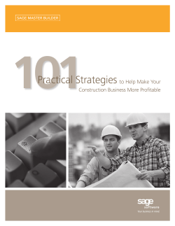 101 Ways to Increase Your Construction Profits