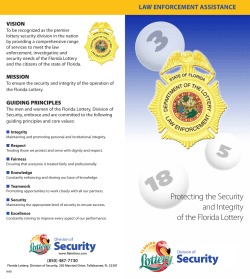 Security - The Florida Lottery