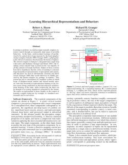 Learning Hierarchical Representations and Behaviors