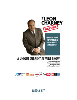 a unique current affairs show media kit