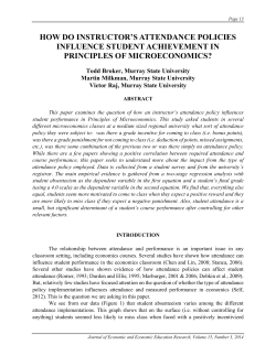 how do instructor`s attendance policies influence