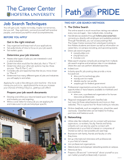 Job Search Techniques
