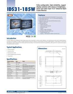 IDS31-185W - Advantech
