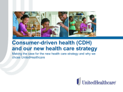 CDH (Consumer-Driven Health Care)