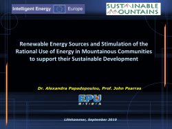 Best Practice Case Studies in Mountainous Areas