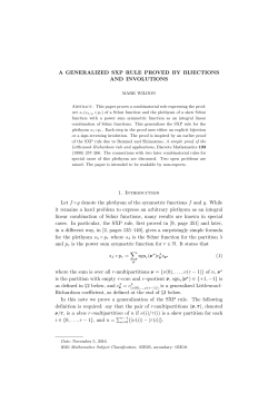 A generalized SXP rule proved by bijections and involutions