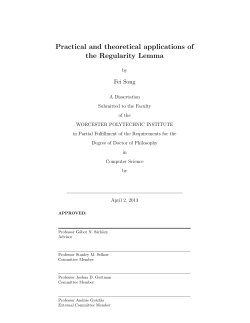 Practical and theoretical applications of the Regularity Lemma