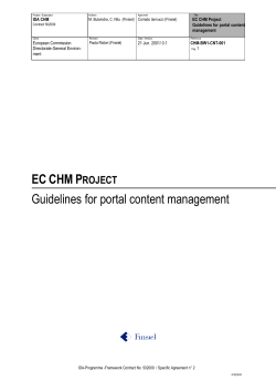 2 How to contribute to the EC CHM
